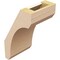 Ekena Millwork 5-inch W x 6-inch D x 10-inch H Legacy Rough Cedar Woodgrain TimberThane Knee Brace, Primed BRCUR05X06X10LECRCPR - alternate 6